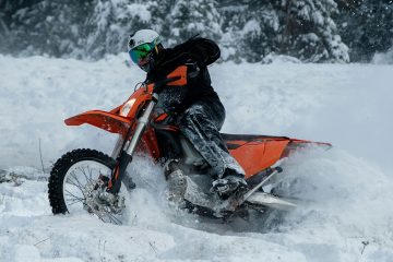 Winter Motorcycle Ride