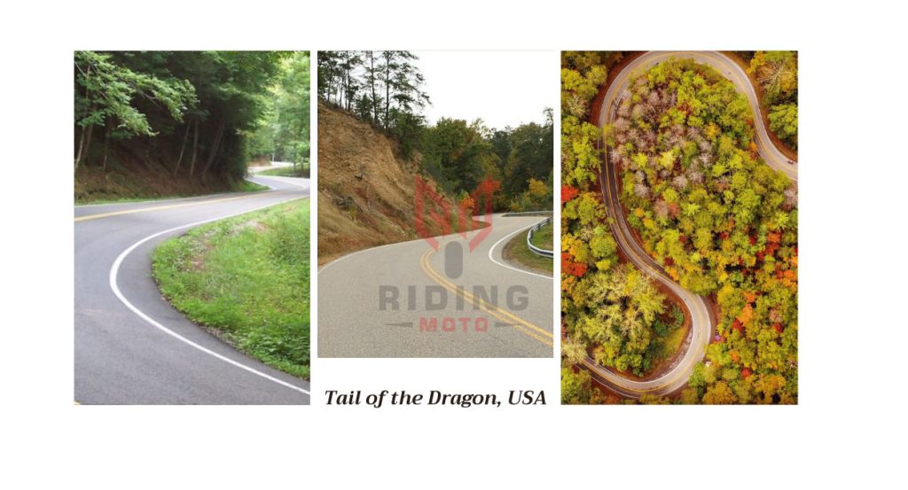 Riding the Wind: Top 6 Motorcycle Road Trip Destinations 6 Tail of the Dragon, USA